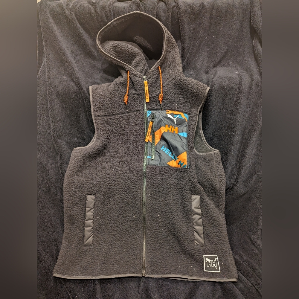 Puma X Helly Hansen fleece hooded vest (mens medium)